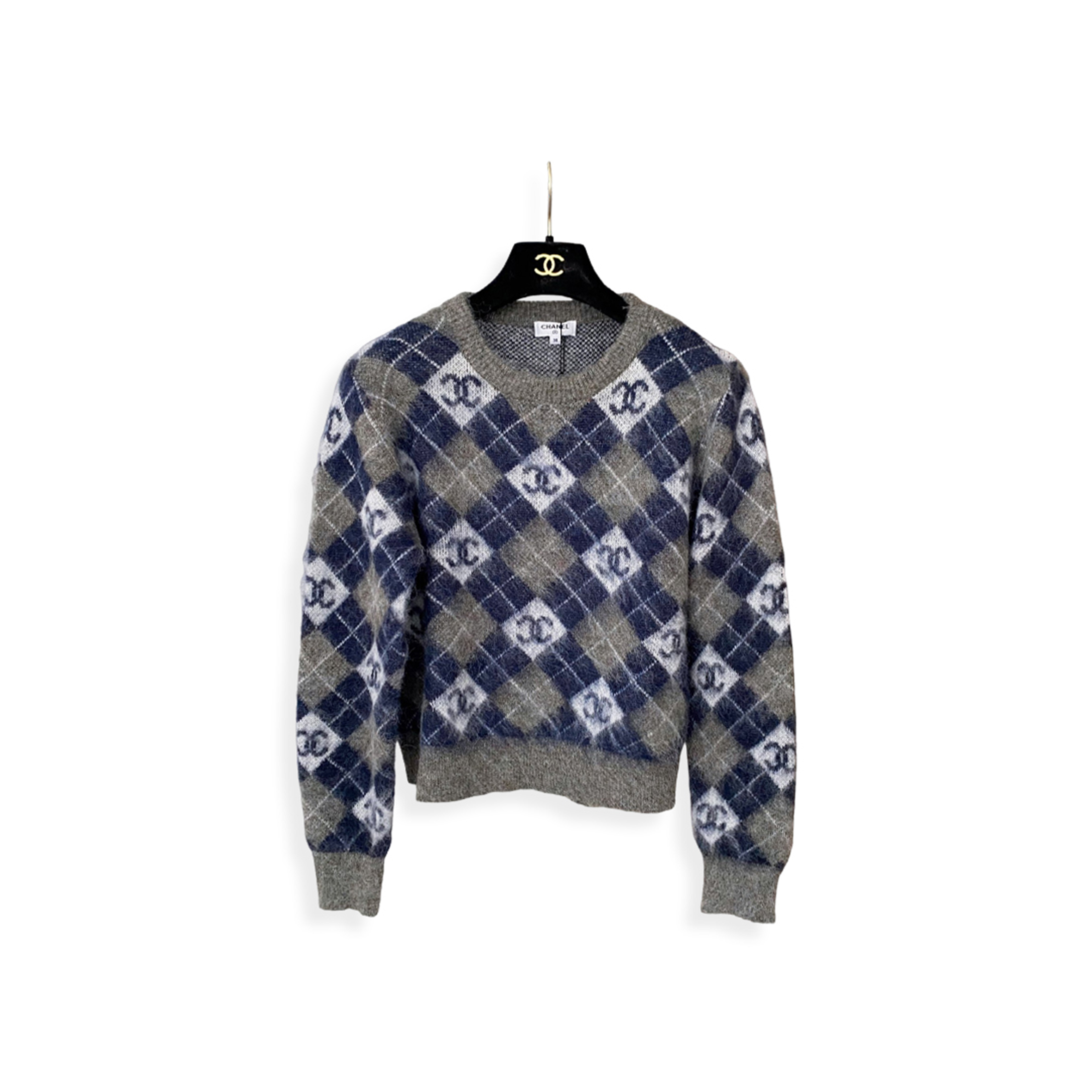 Ch**el argyle knit cardigan